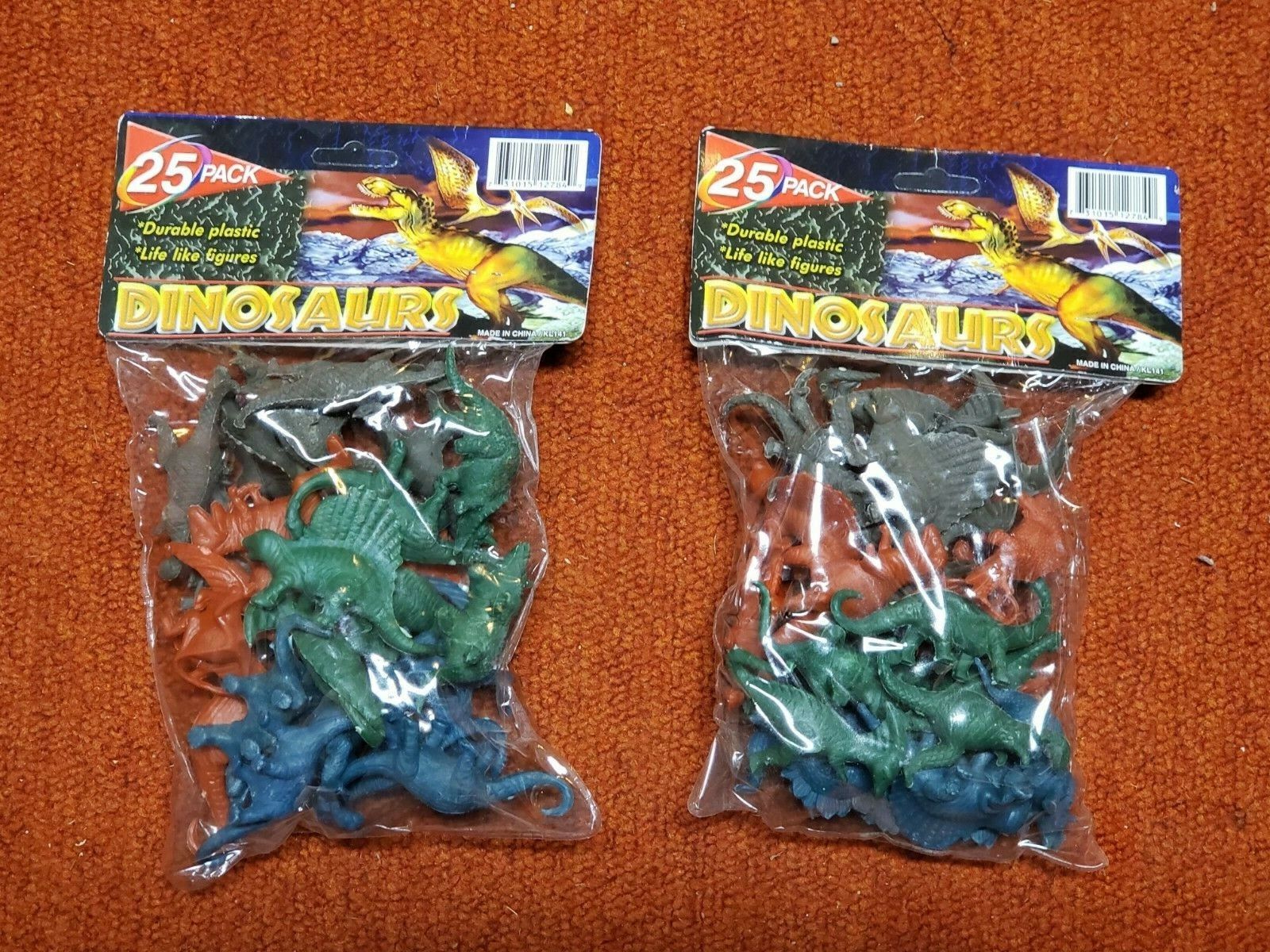 50 Plastic Dinosaur Toy Figurines Kid Child T-Rex Tyrannosaurus Educational WOW