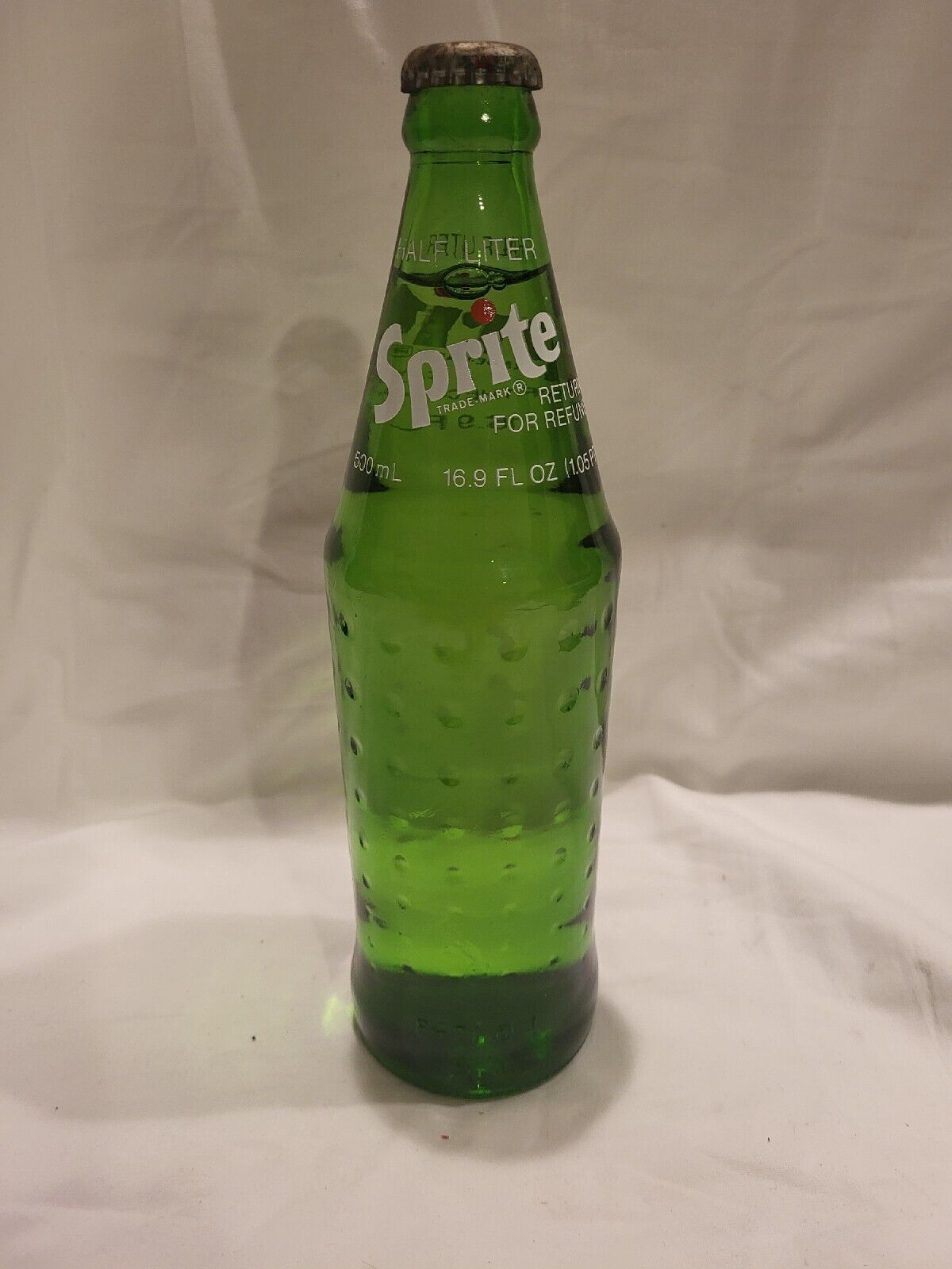VINTAGE 16.9 Oz. Sprite Soda Bottle, Made By Coca Cola Full Unopened 