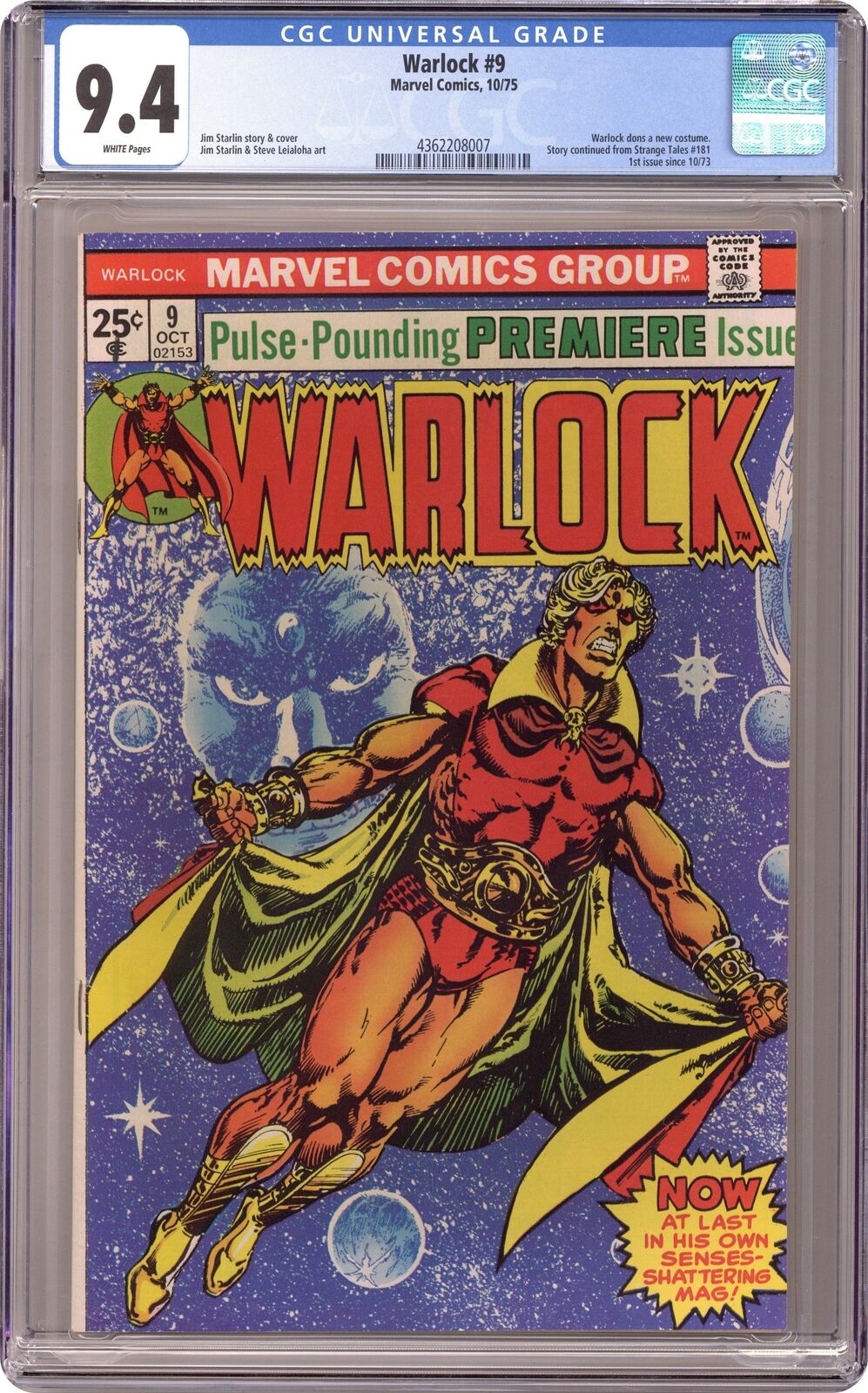 Warlock #9 CGC 9.4 1975 4362208007