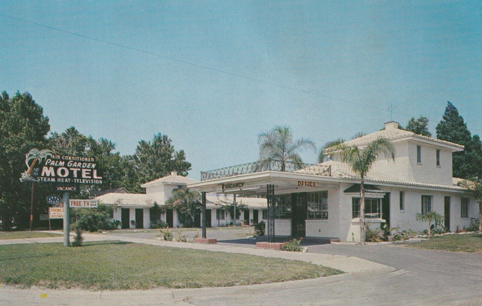 Vintage Postcard Palm Garden Motel Jacksonville, Florida