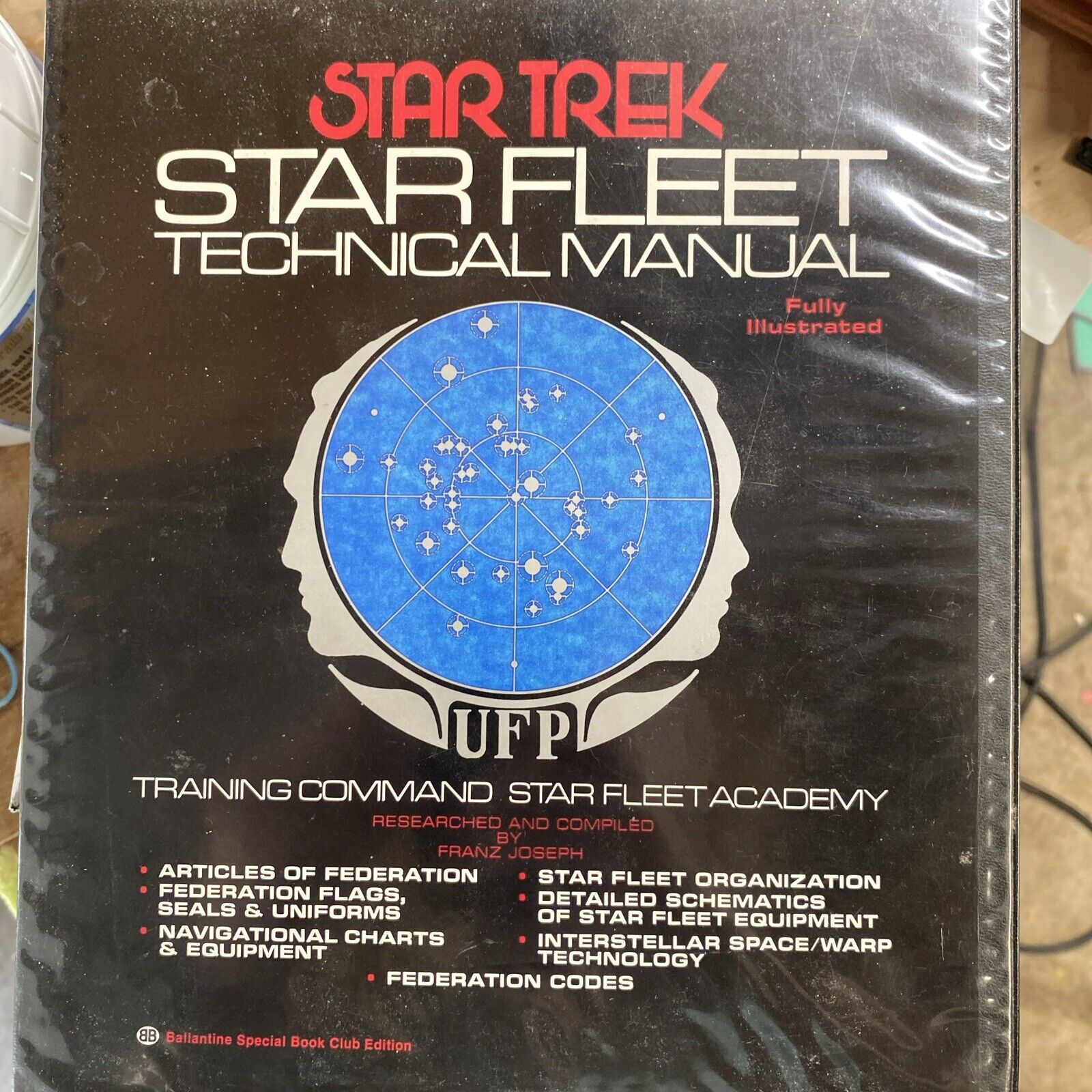 Vintage 1975 Star Trek StarFleet Technical Manual First Printing w Hardcover