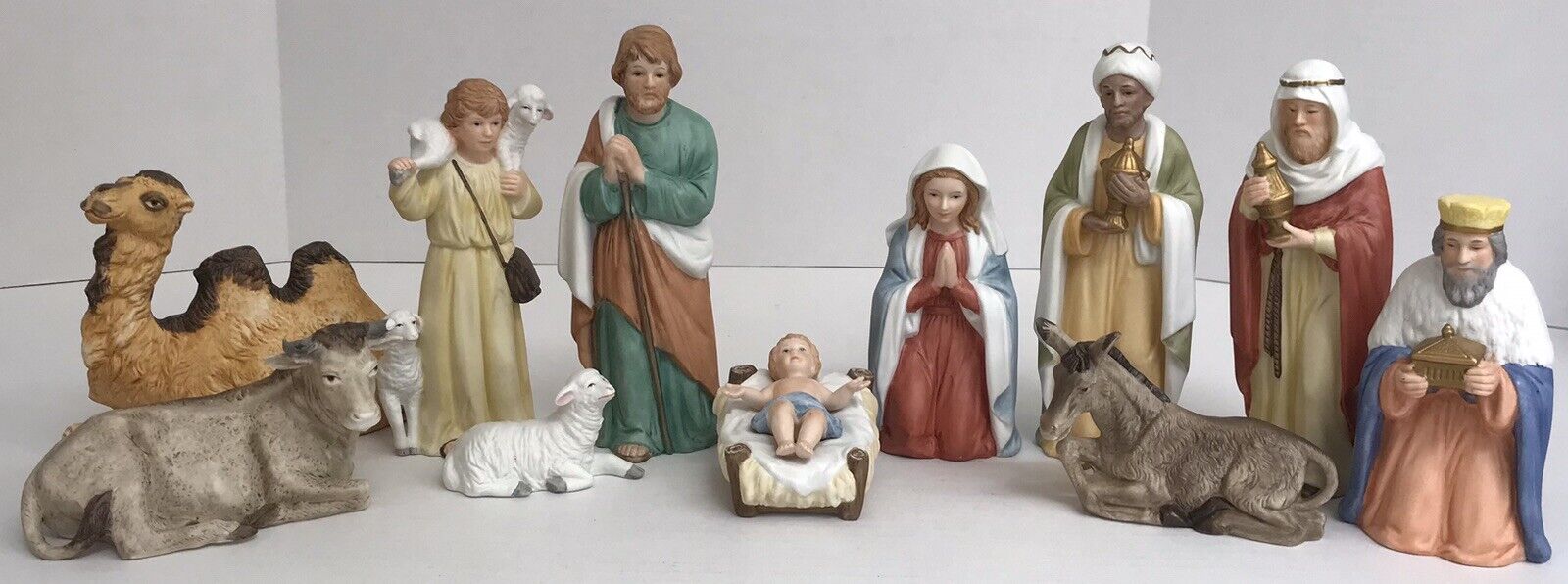 Homco Home Interiors Christmas Nativity 5260 & 5270 Vintage 12 Pieces *Read