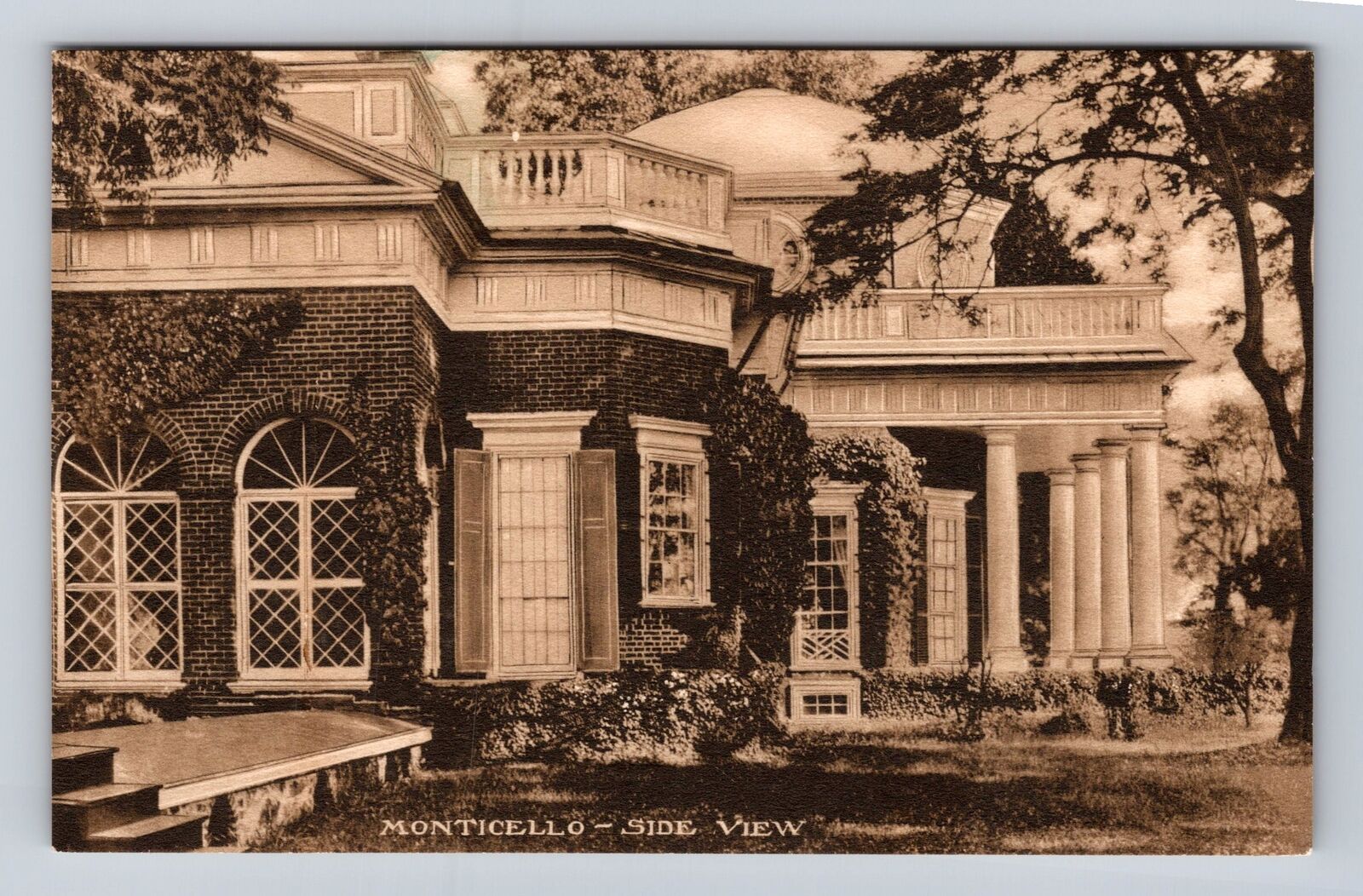 Charlottesville VA- Virginia, Monticello, Home Of Jefferson, Vintage Postcard