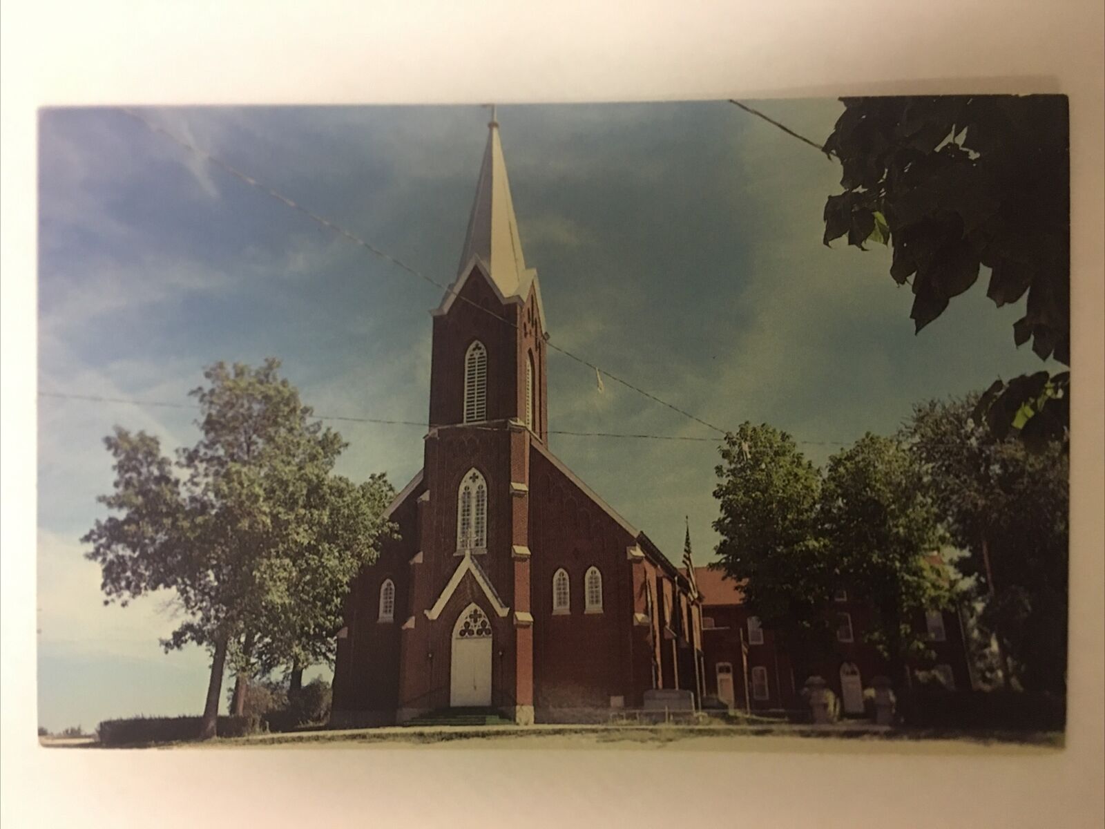 St. Mary Of The Angels Church And Monastery Wien Missouri Vintage Postcard