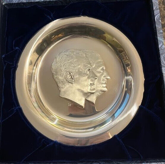 Nixon Official 1973 Presidential Inaugural Plate Sterling Silver Number 06117