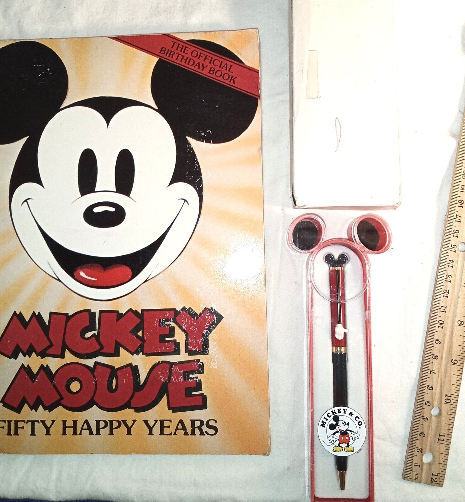 Vintage Disney Colibri Mickey & Co Pen In Case New w/ Book