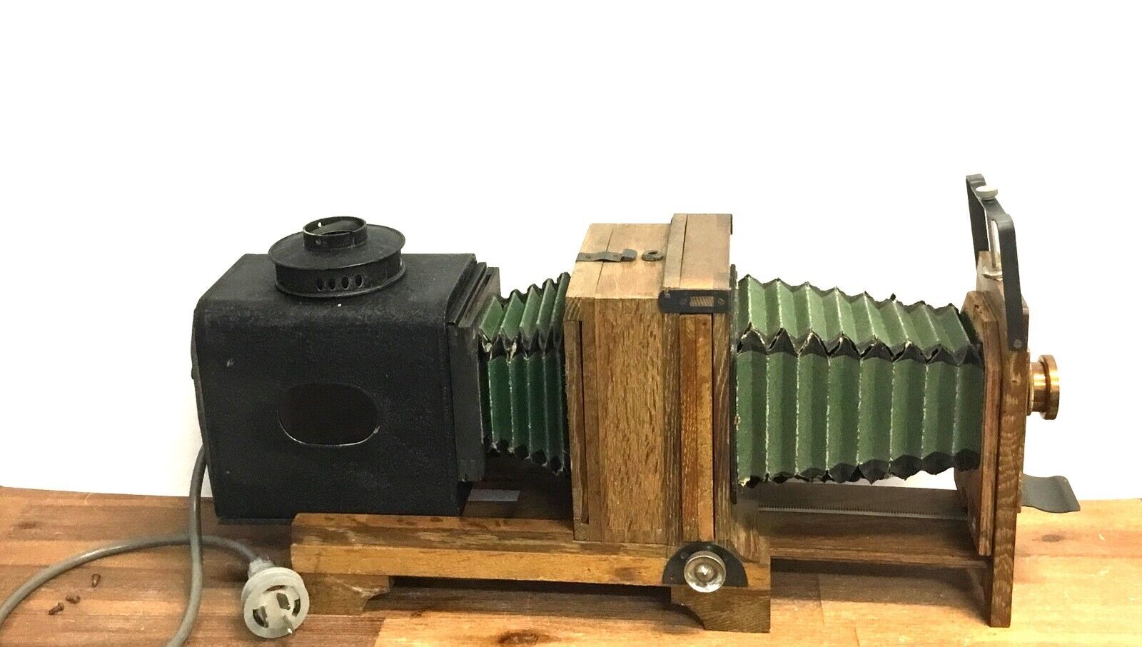 RARE  Antique Wooden Magic Lantern Projector Late 1800's With Beck Lens