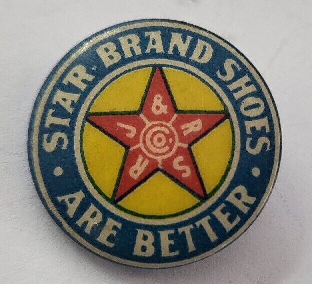 Vintage Star Brand Shoes Are Better Advertising Pin RJ&RS for Sale ...