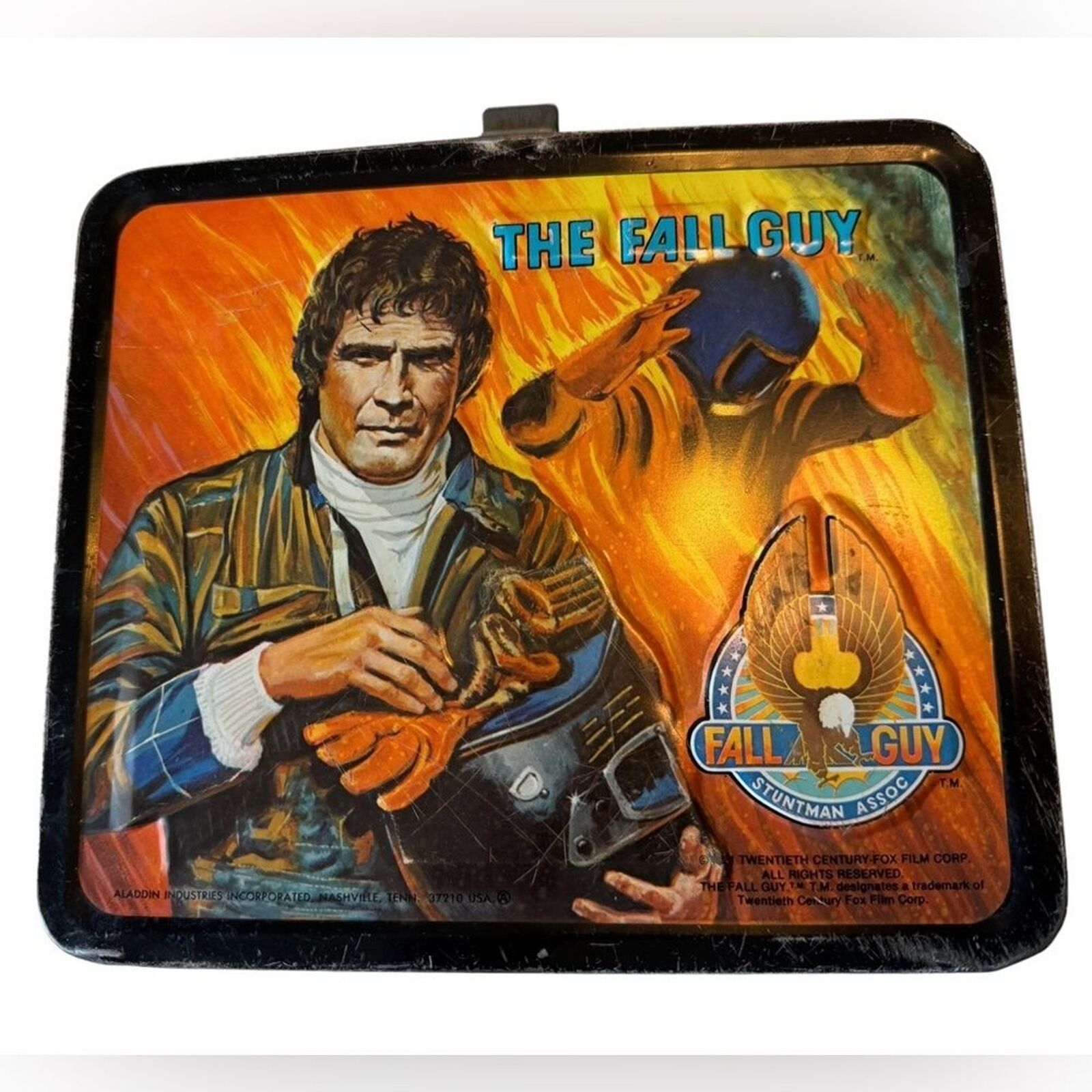 Vintage 1981 The Fall Guy TV Show Metal Lunchbox Rare