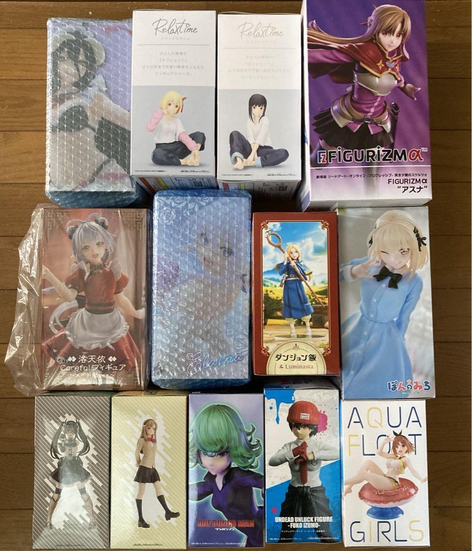 Anime Mixed set SAO One-Punch Man OVERLORD etc. Girls Figure lot of 13 Set sale