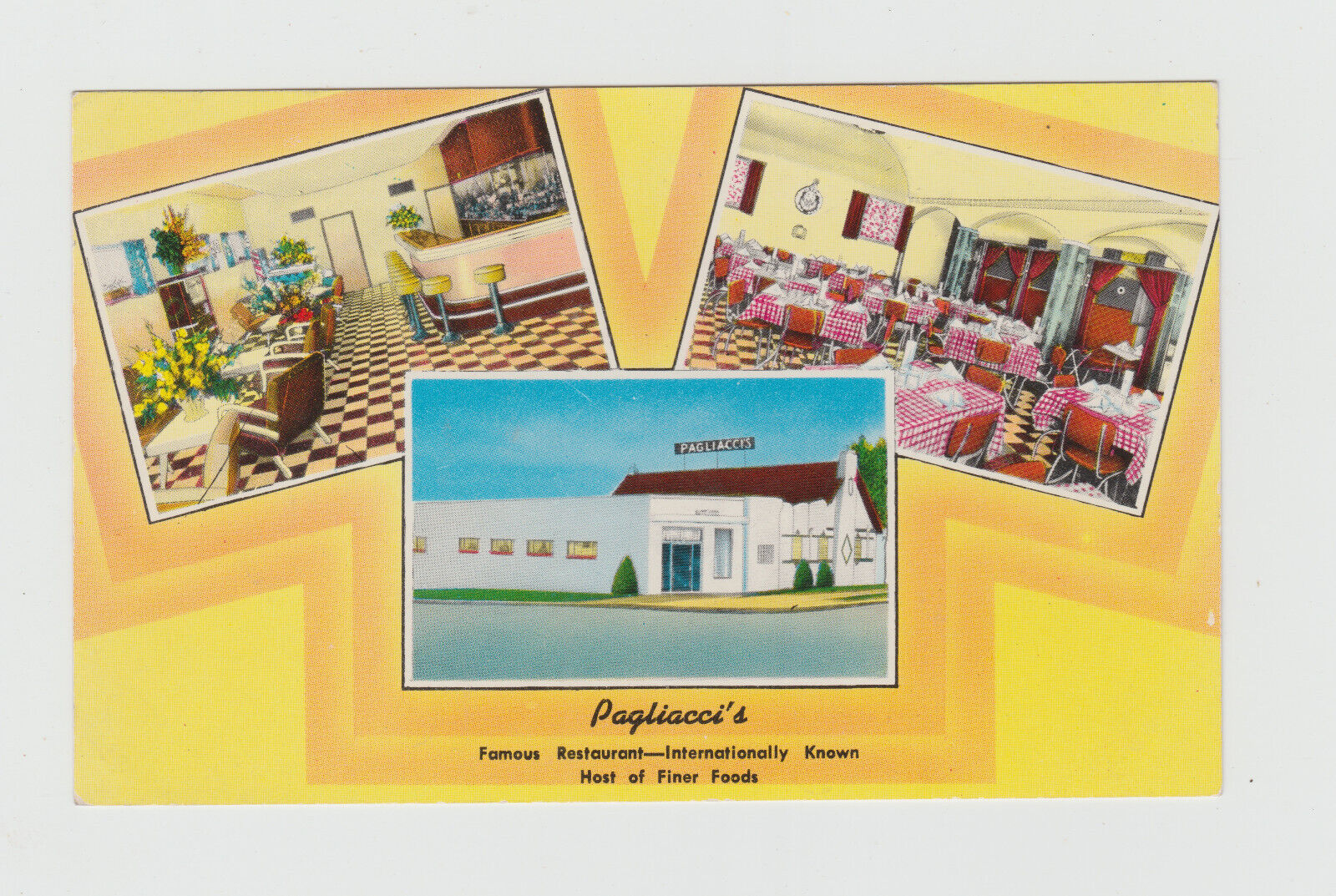 Denver, CO - Pagliacci's Restaurant - Interior c.1950s Postcard 1354