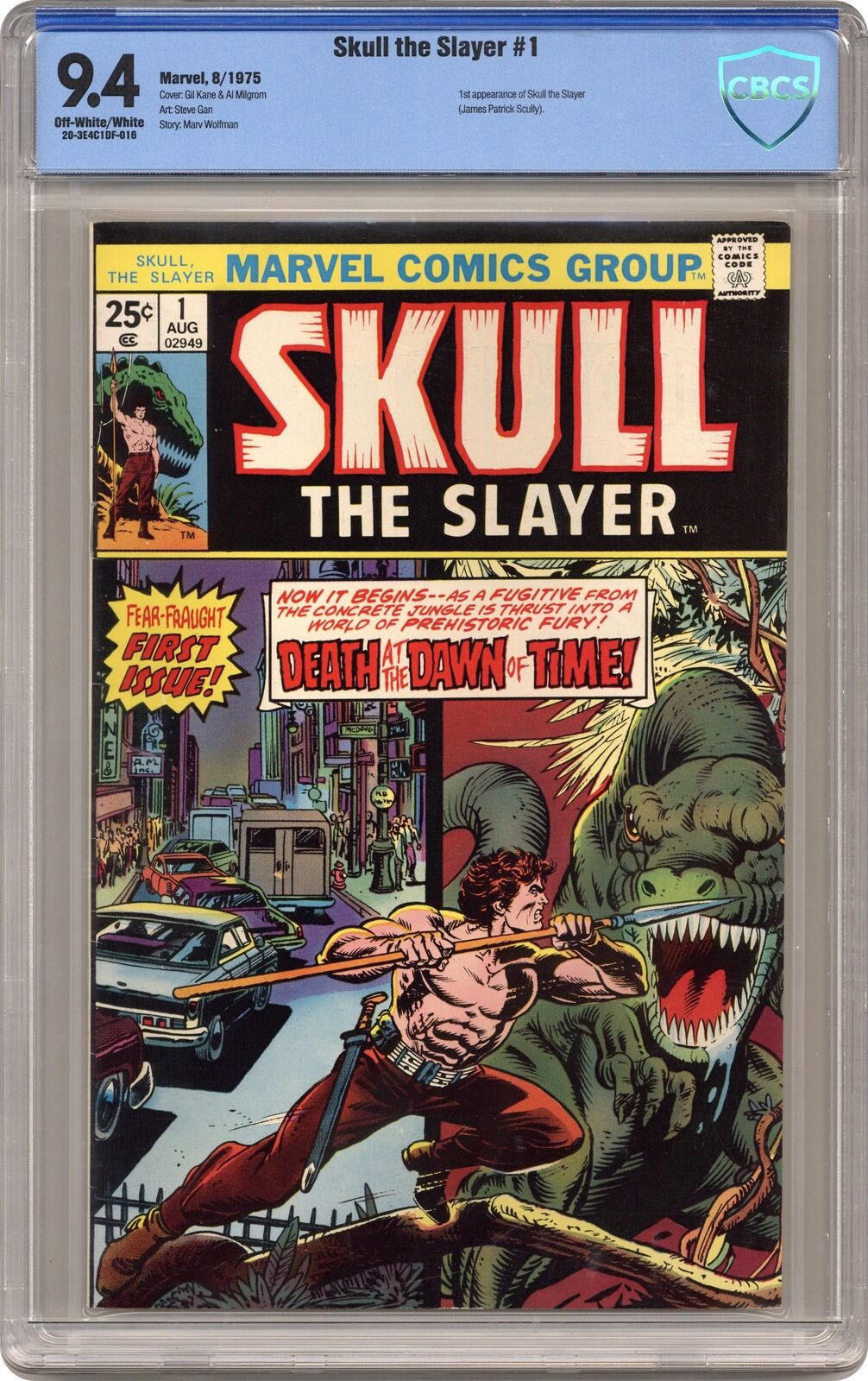 Skull the Slayer #1 CBCS 9.4 1975 20-3E4C1DF-016
