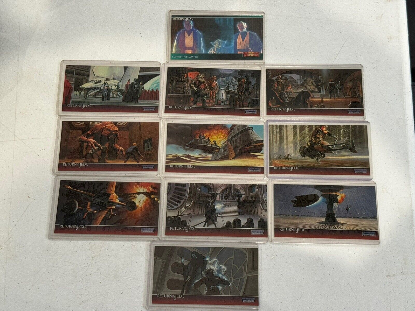 1995 Topps Star Wars Widevision Return of The Jedi Chromium C1-C10 Complete Set