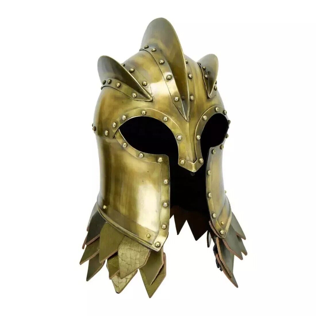 Medieval Steel Night Armor Helmet Crusader Antique Knight Costume Armour Helmet