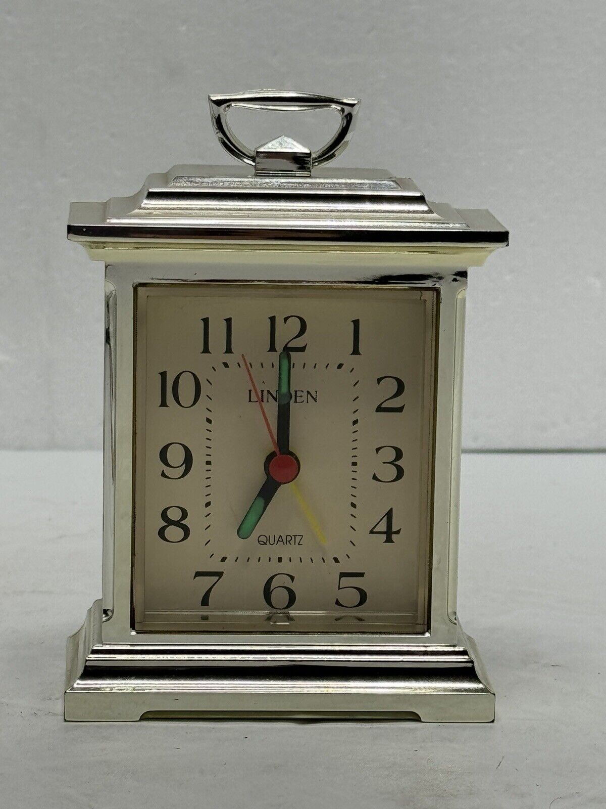 Vintage Linden Alarm Clock Glow In Dark Arms Works Quartz
