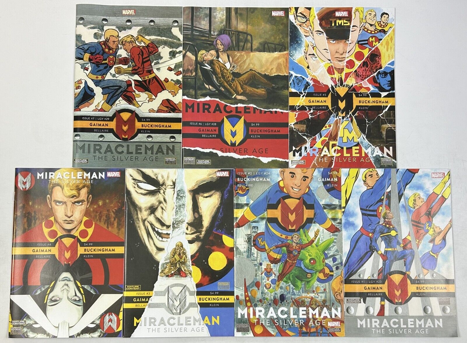 Miracleman the Silver Age #1-7 VF/NM complete series Neil Gaiman Mark Buckingham