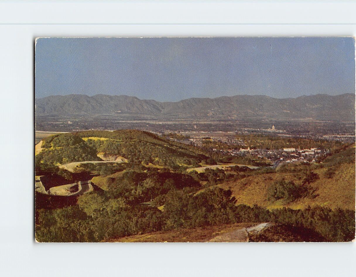 Postcard Panoramic View San Fernando Valley California USA