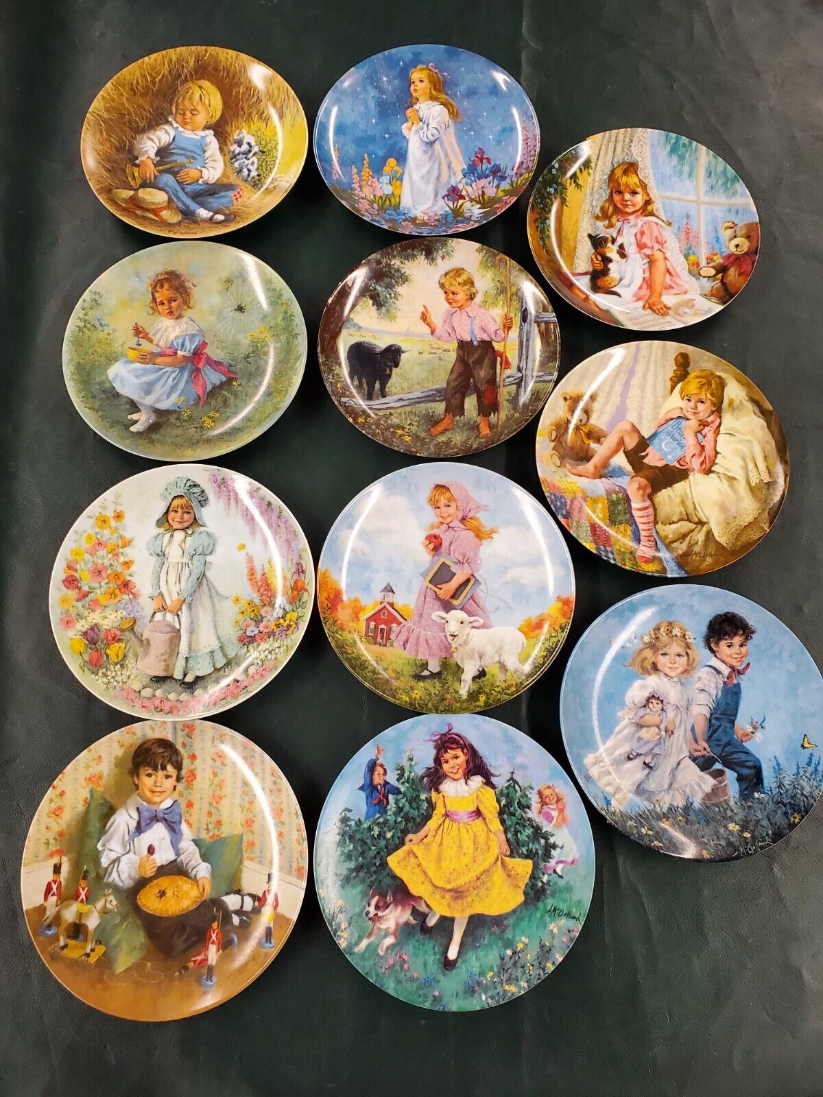 Vintage RECO Knowles Assorted Variety Collector Plates XL Lot of 11 plates