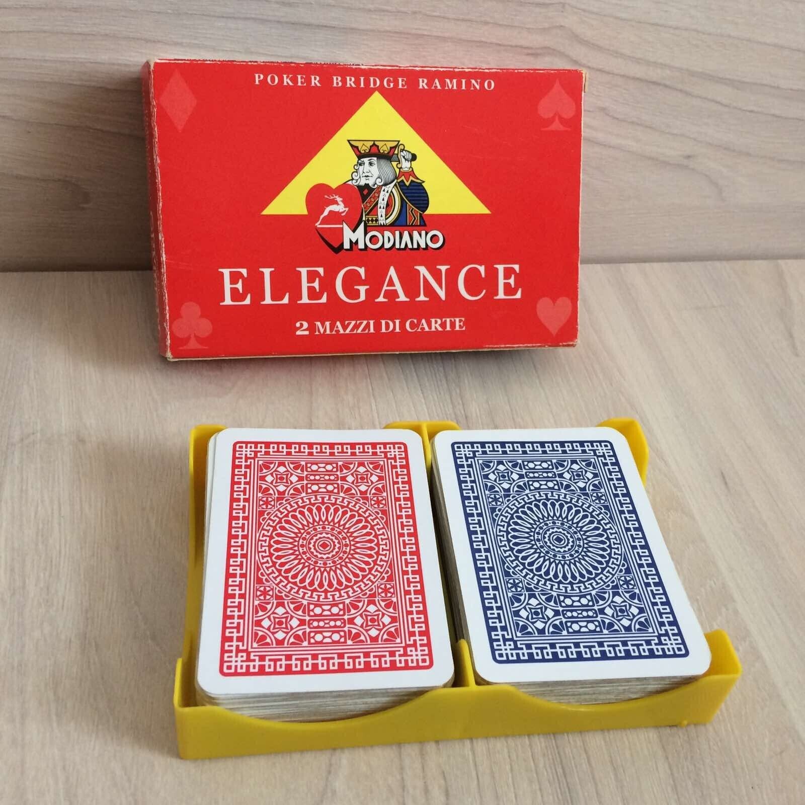 Vintage MODIANO Elegance Trieste 2 Playing Cards Set Poker Game Made in Italy
