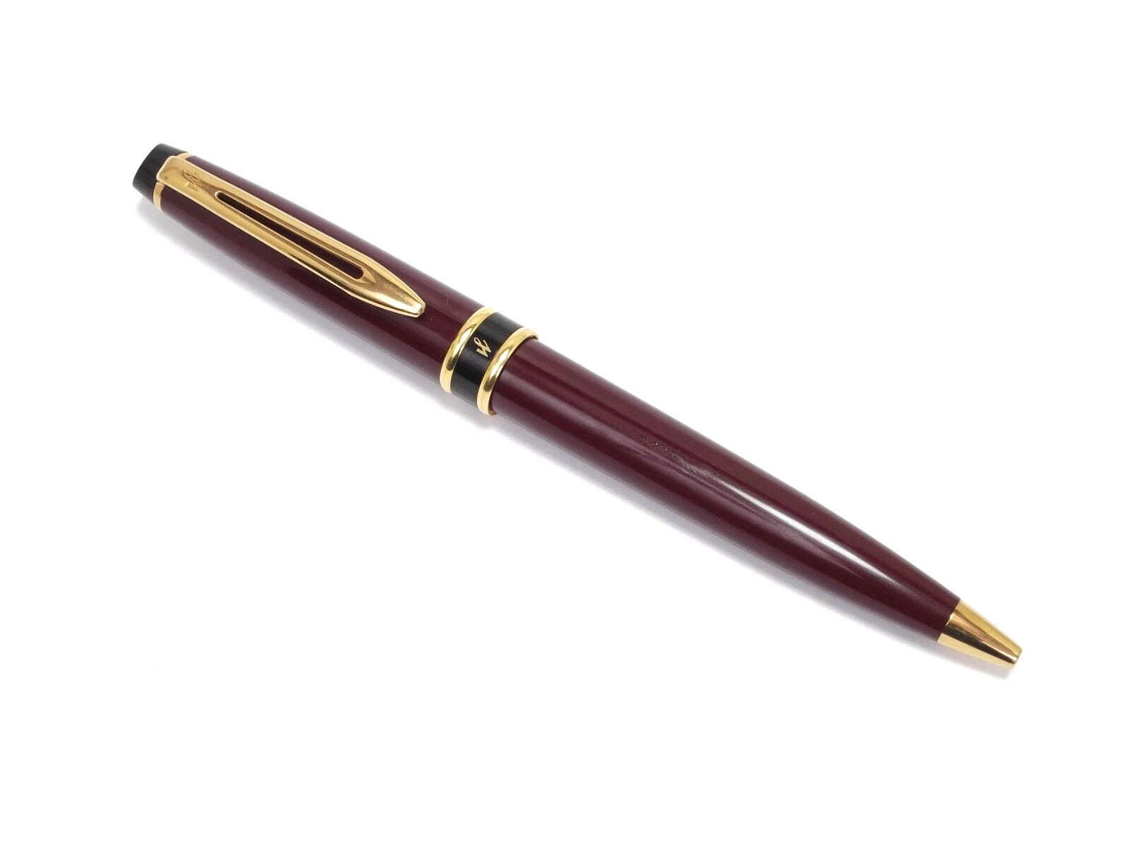 Waterman Expert Brown Ballpoint Pen - Gold Trim