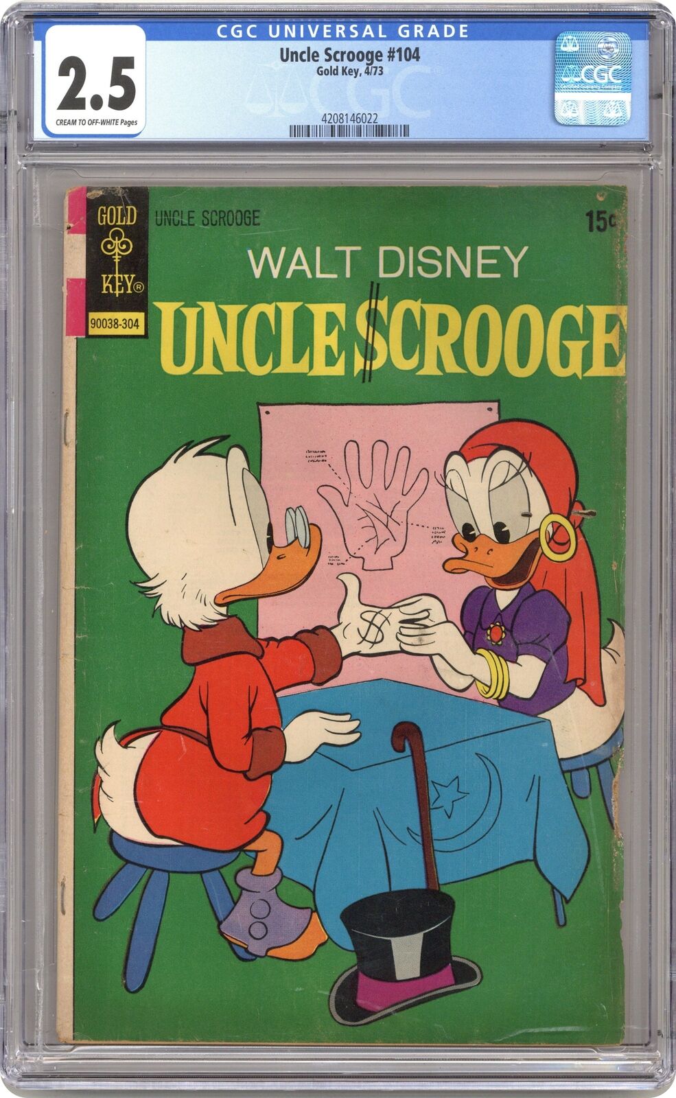 Uncle Scrooge #104 CGC 2.5 1973 Dell/Gold Key/Gladstone/Gemstone 4208146022