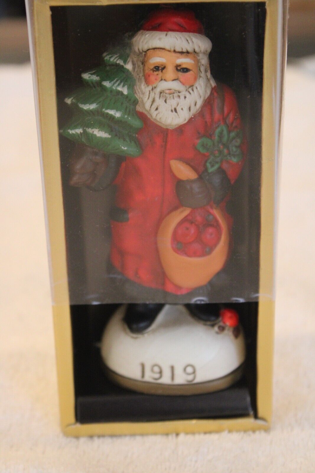 Vintage 1987 Memories Of Santa 1919 Edition Original Box Made in Korea Excellent