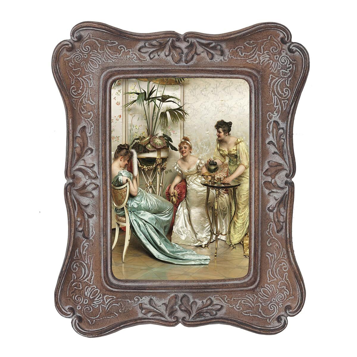 PARAFAYER Vintage Picture Frame 4x6 Inch, Antique Photo Frame, Wheat Finish R...