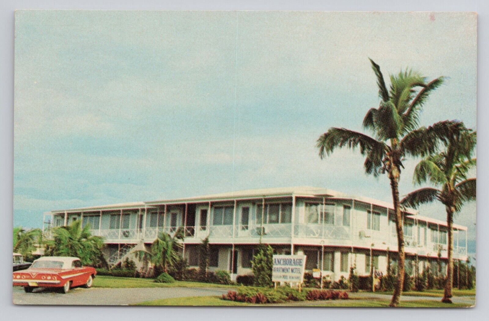 Postcard Anchorage Motel Naples On The Gulf Florida