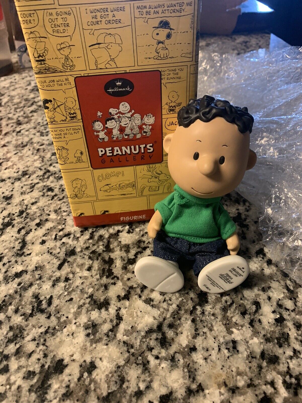 Hallmark Peanuts Gallery Franklin Figurine in Box Pre-Owned QPC4037 No Papers