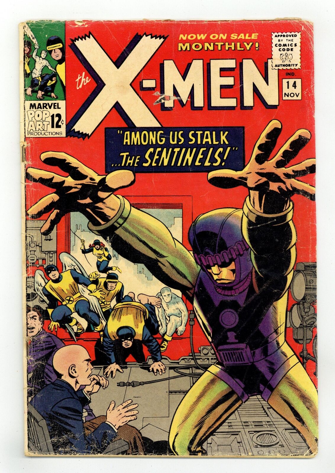 Uncanny X-Men #14 FR/GD 1.5 1965 1st app. Sentinels