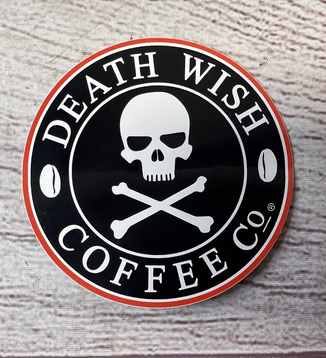 Death Wish Coffee Logo STICKER Decal 3¾\