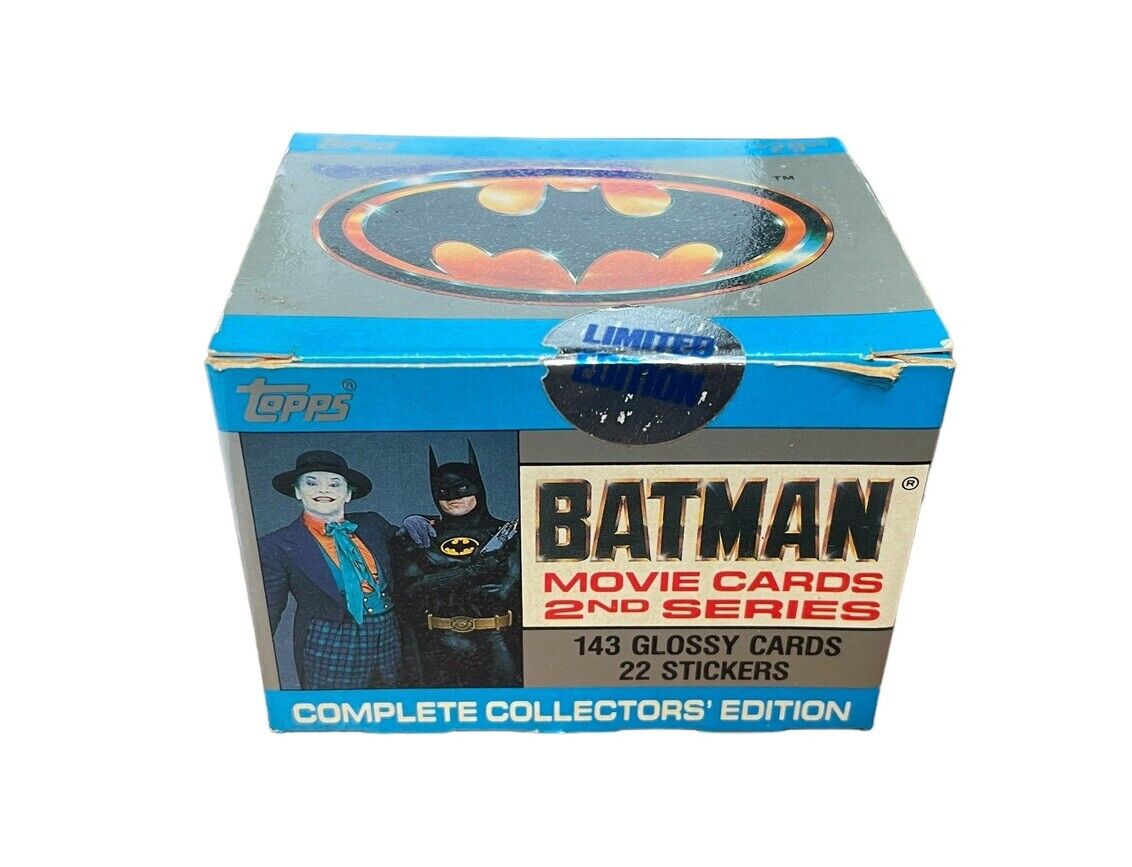 1989 TOPPS BATMAN MOVIE CARDS 2ND SERIES LIMITED EDITION SEALED BOX SET