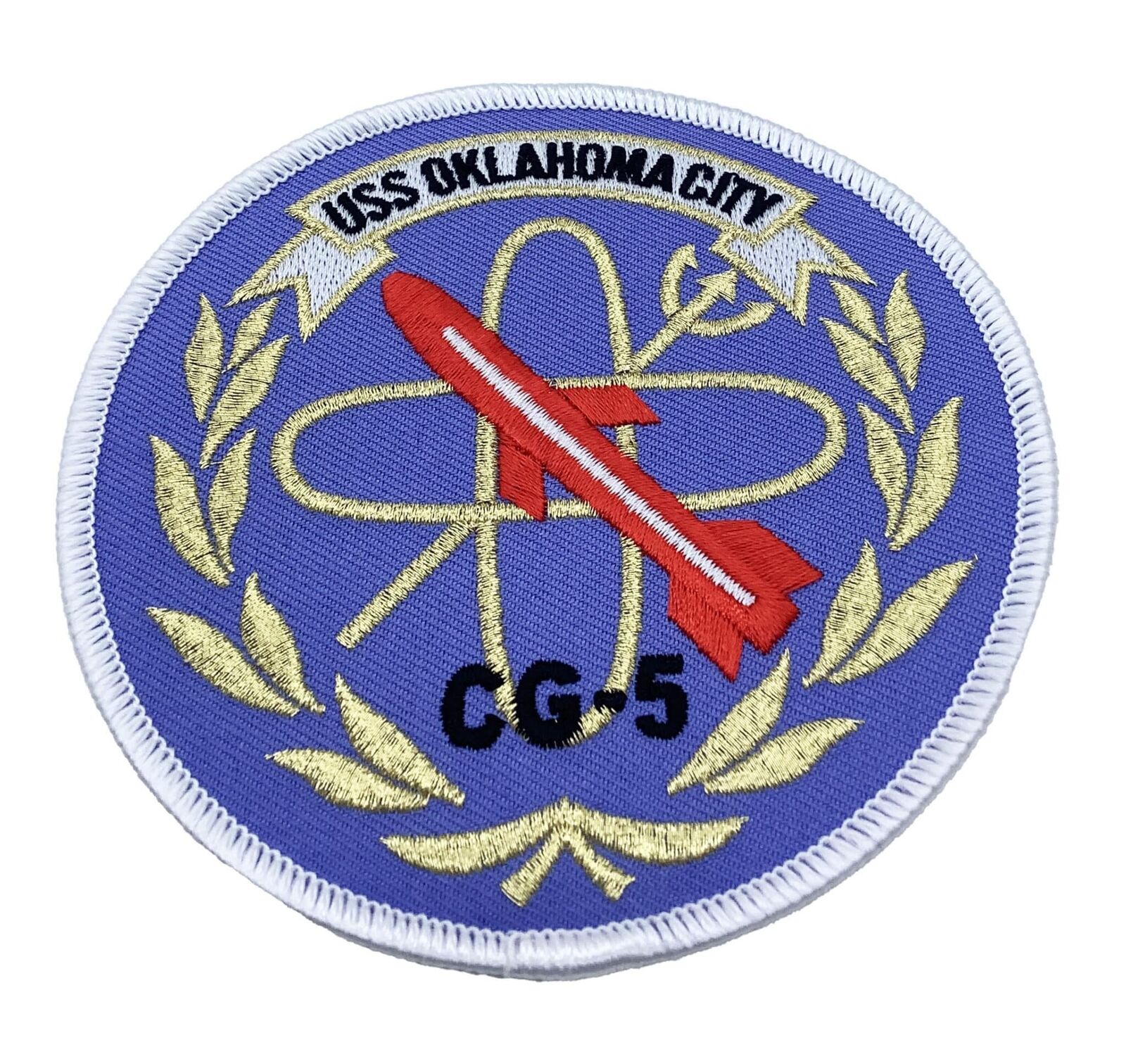 CG-5 USS Oklahoma City Patch –With hook and loop