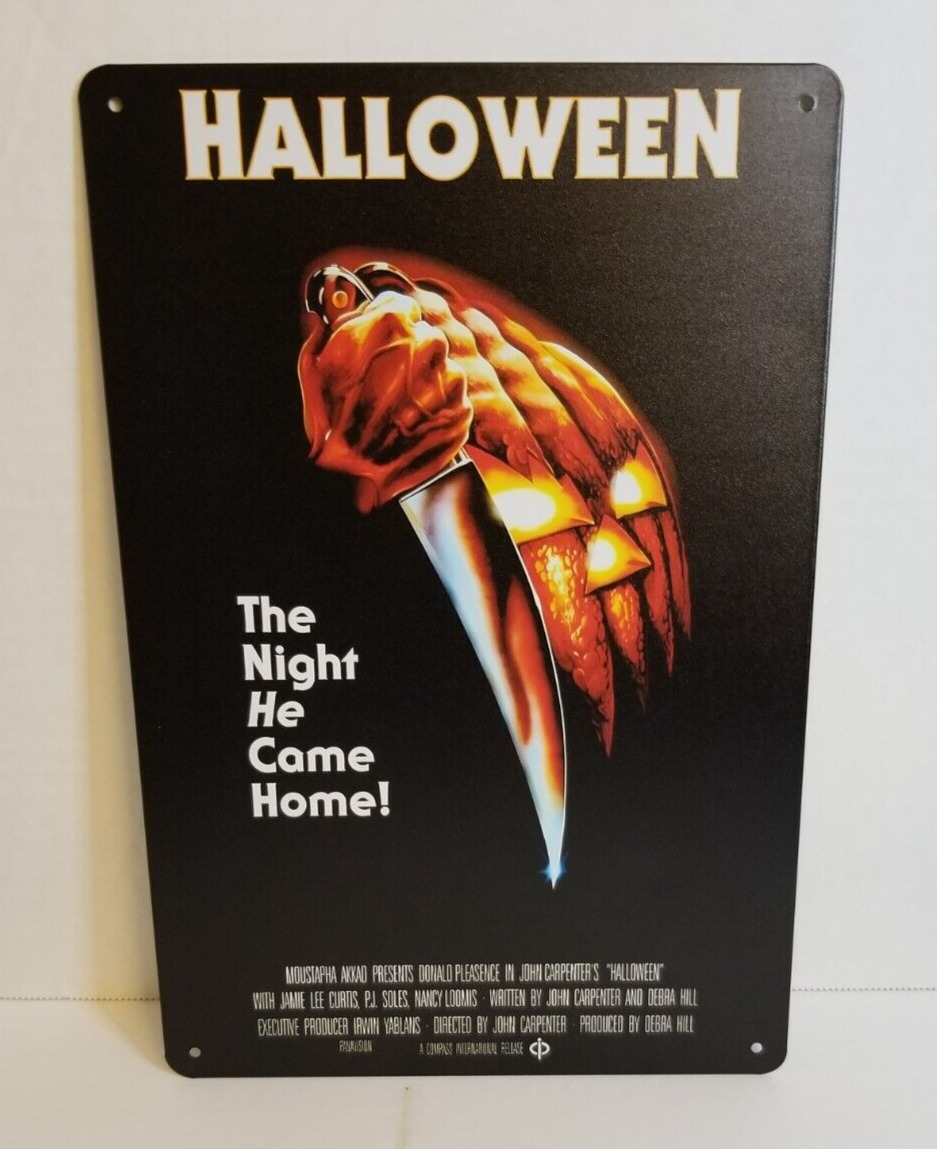 Halloween 1978 Classic Horror Film Movie New Vintage Retro Sign Size 12x8 Inches