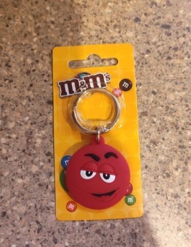 Keychain Multi Colors Collectible Plastic M&Ms Candy  - Red, Green or Brown