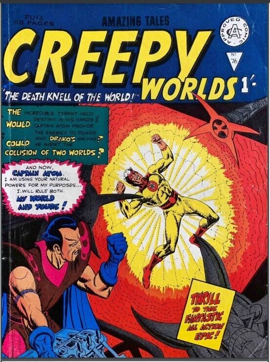CREEPY WORLDS COMICS (UK) 112 Unique Issue Collection On USB Flash Drive