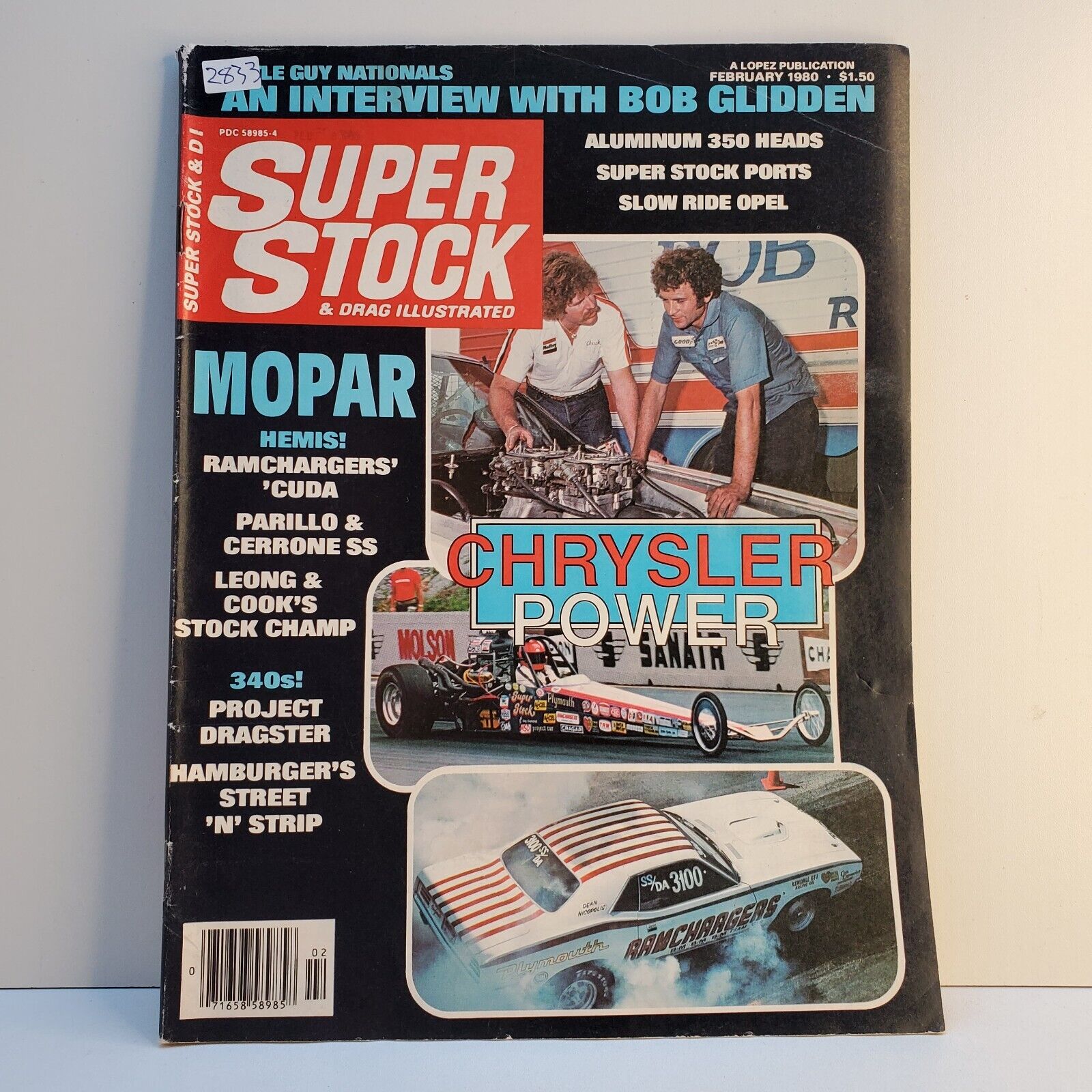 Super Stock & Drag Illustrated Magazine February 1980 Good Condition