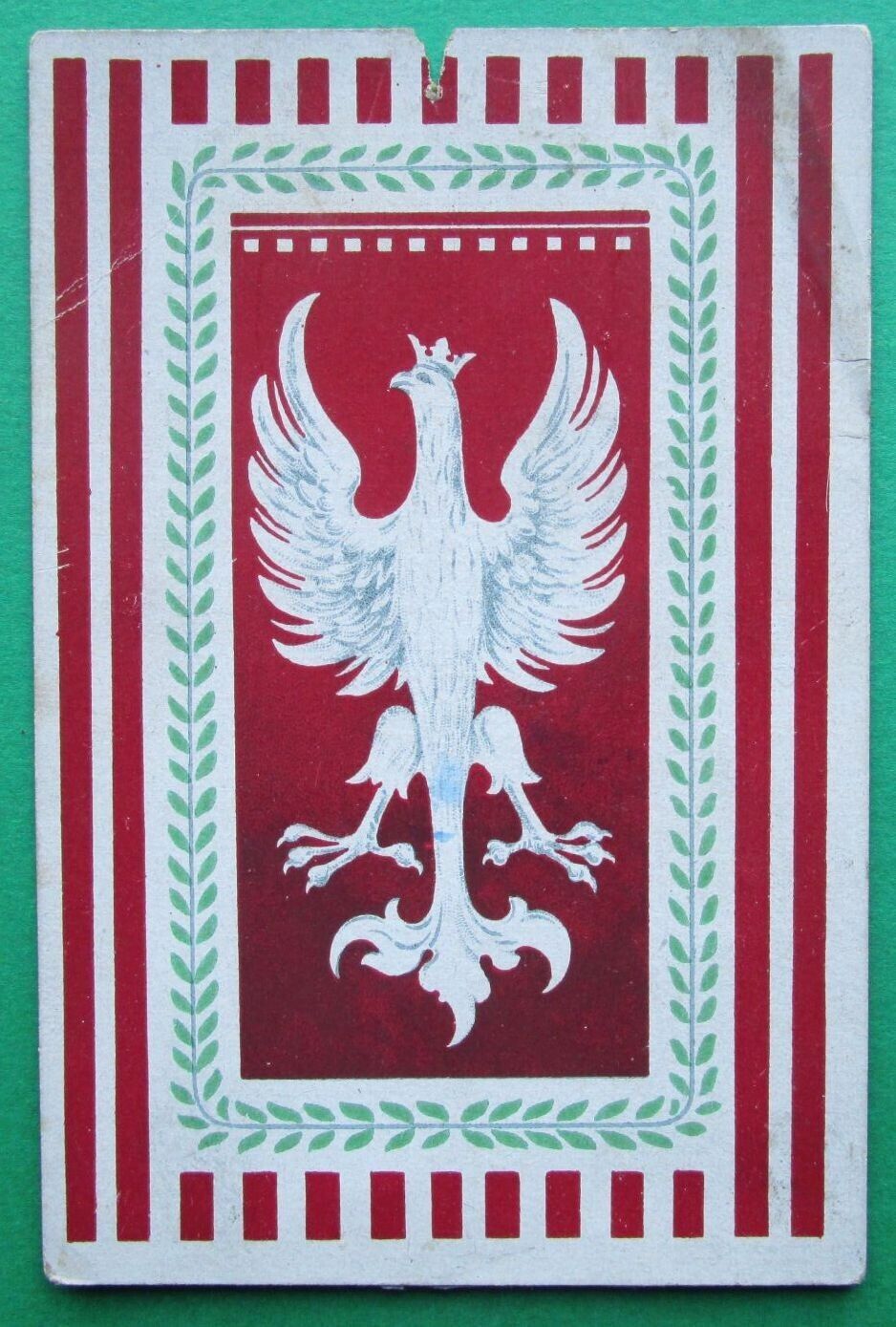 Polish patriotic postcard  Eagle