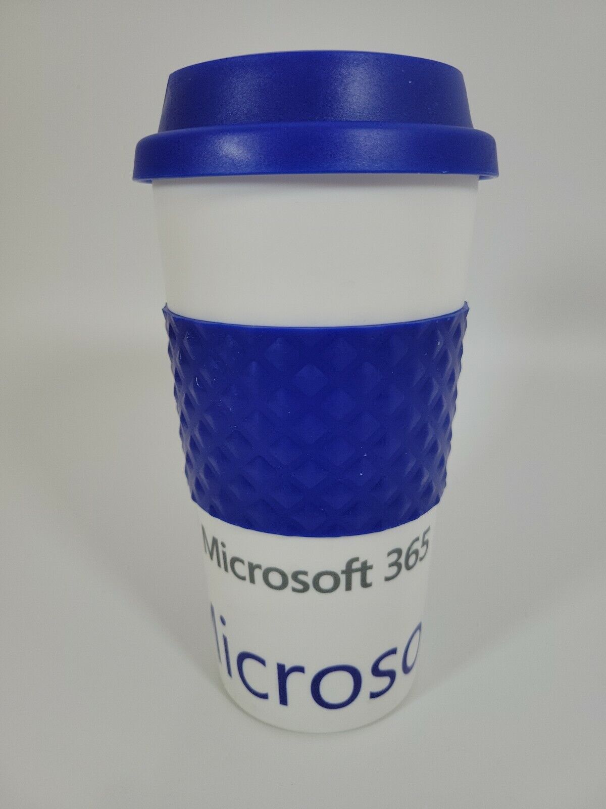 Microsoft Teams Travel Mug Plastic Windows 365 Media Partner Coffee Cup RARE