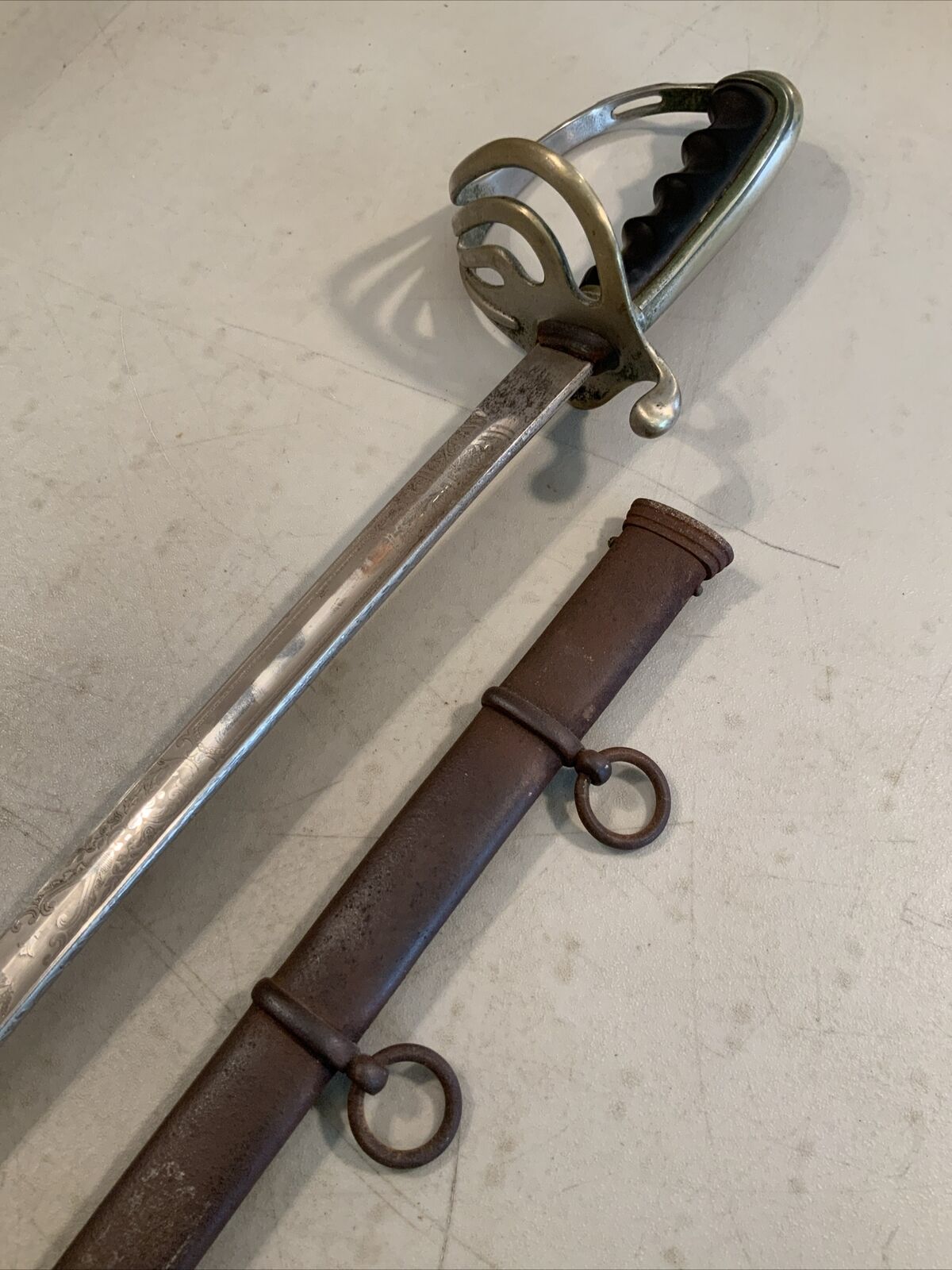 Vintage US Army model 1902 Presentation Sword w/Scabbard