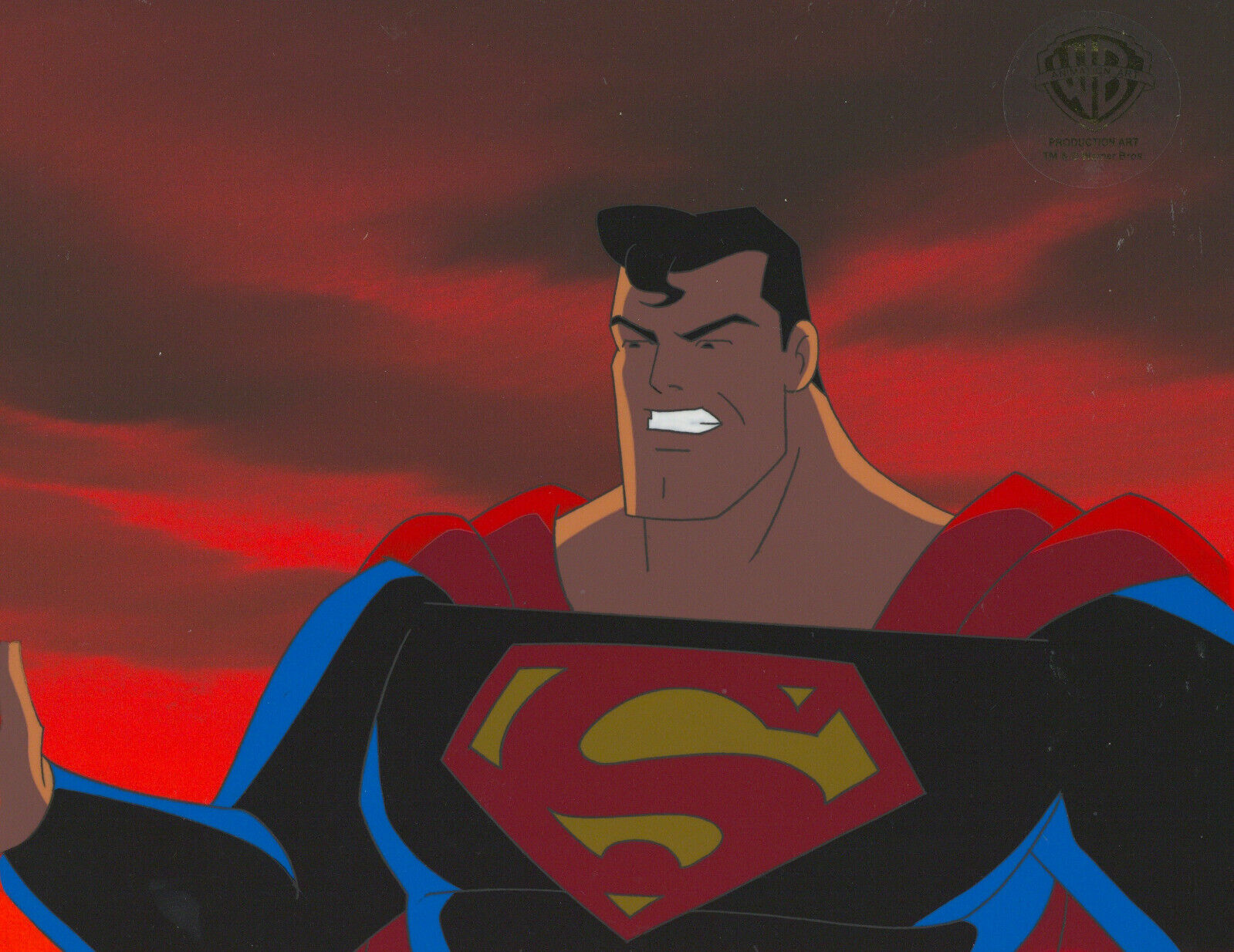 Superman Animated Series-Original Production Cel-Superman-Apokolips Now Pt. 1 