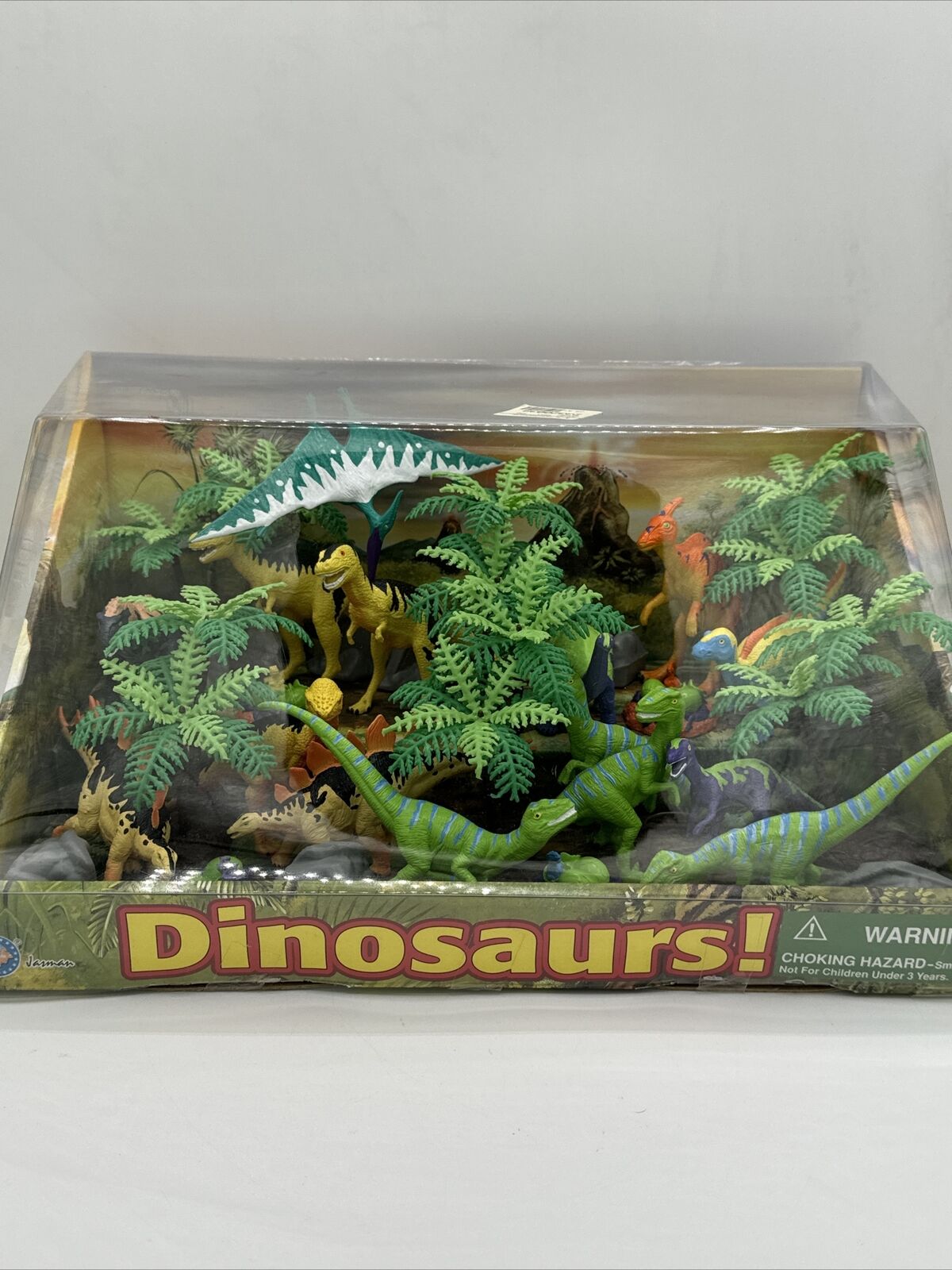Vintage Jasman Dinosaurs Habitat Set Very Rare Vintage 90s Toy Raptors Eggs +