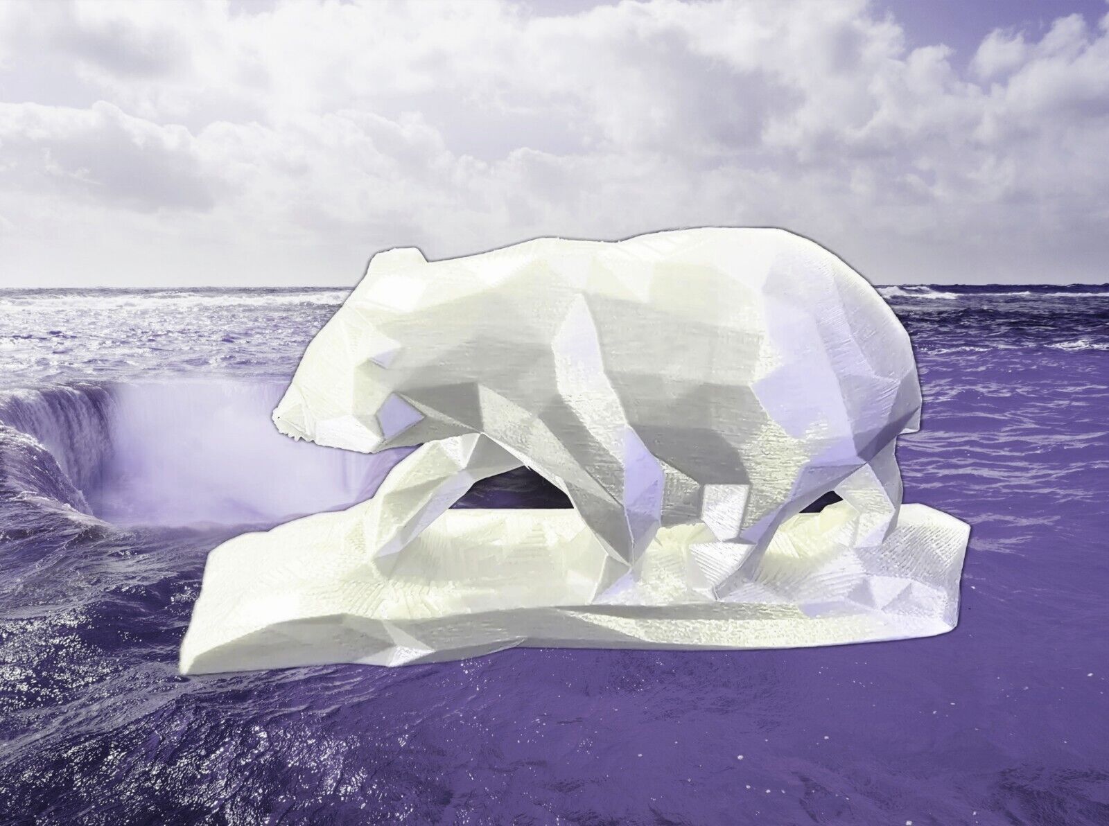 Polar Bear | 3D Print | Statue Figurine | Alaska | Winter | ZOO | Color Choice 