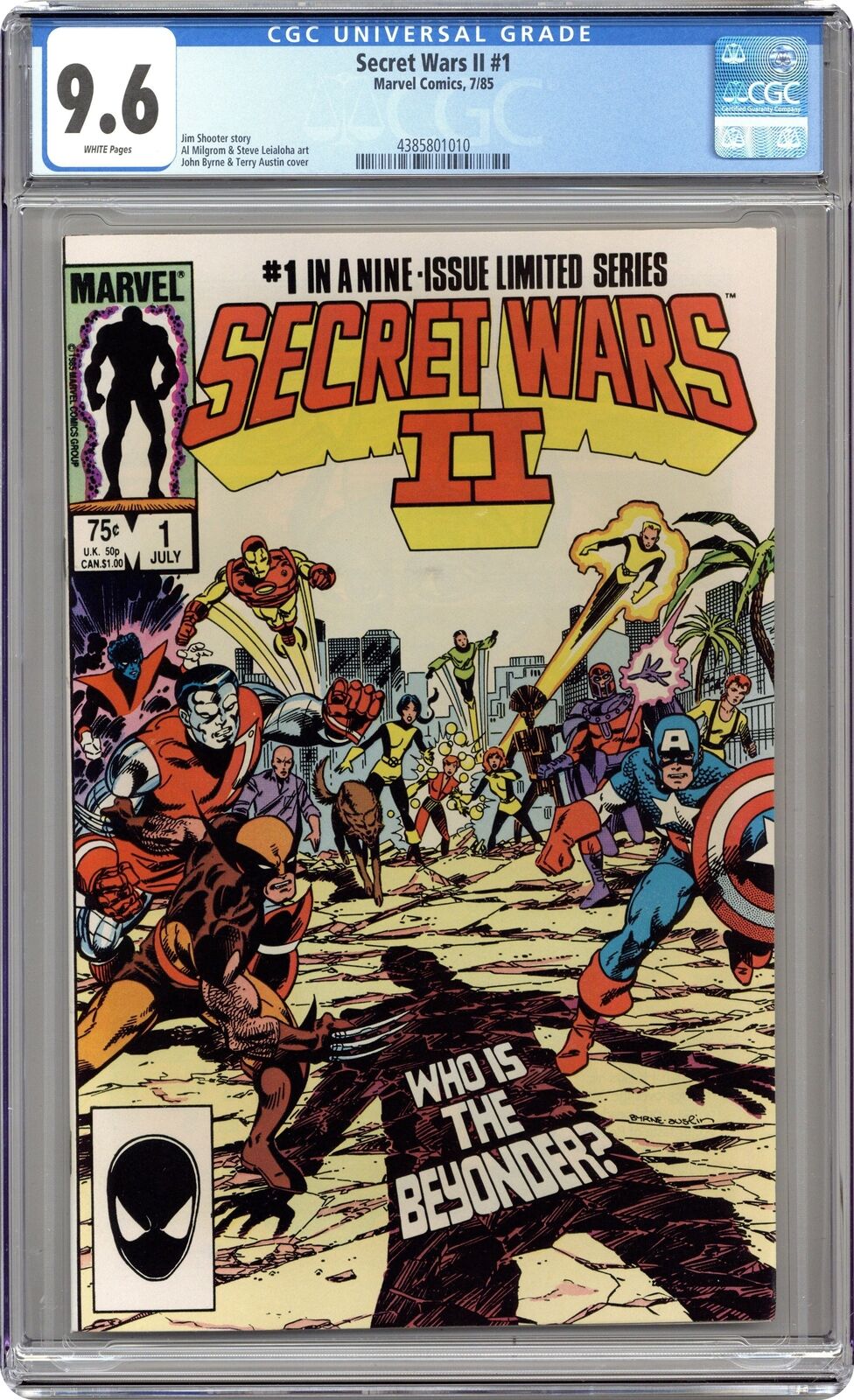 Secret Wars II #1 CGC 9.6 1985 4385801010