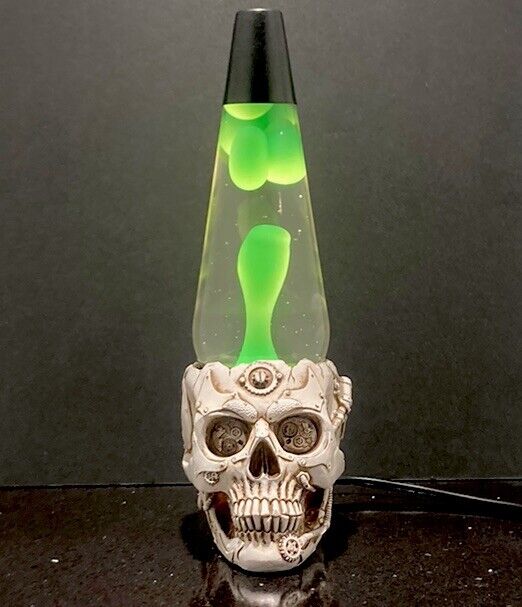 Custom 3D Sculpted Skull ☠️ Lava Lamp Limited Edition Collectible Bar Nightlight