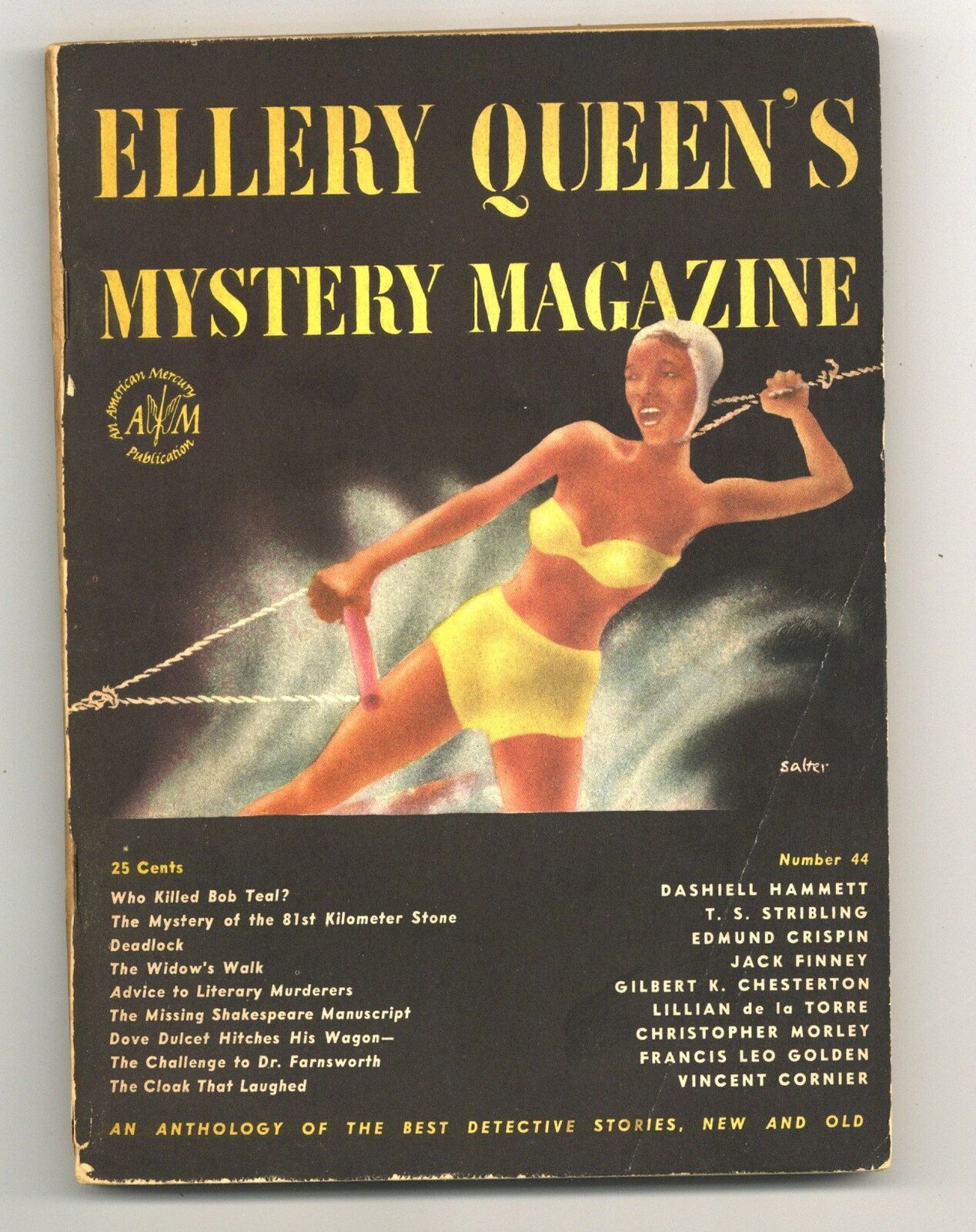 Ellery Queen's Mystery Magazine Vol. 10 #44 VG 1947