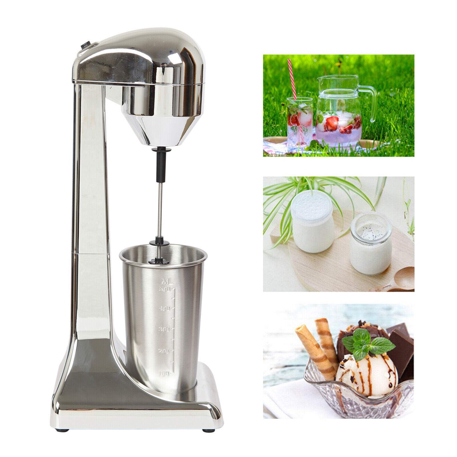 23000rpm/min Commercial Electric Drink Mixer Shake Machine Smoothie Milk 100W