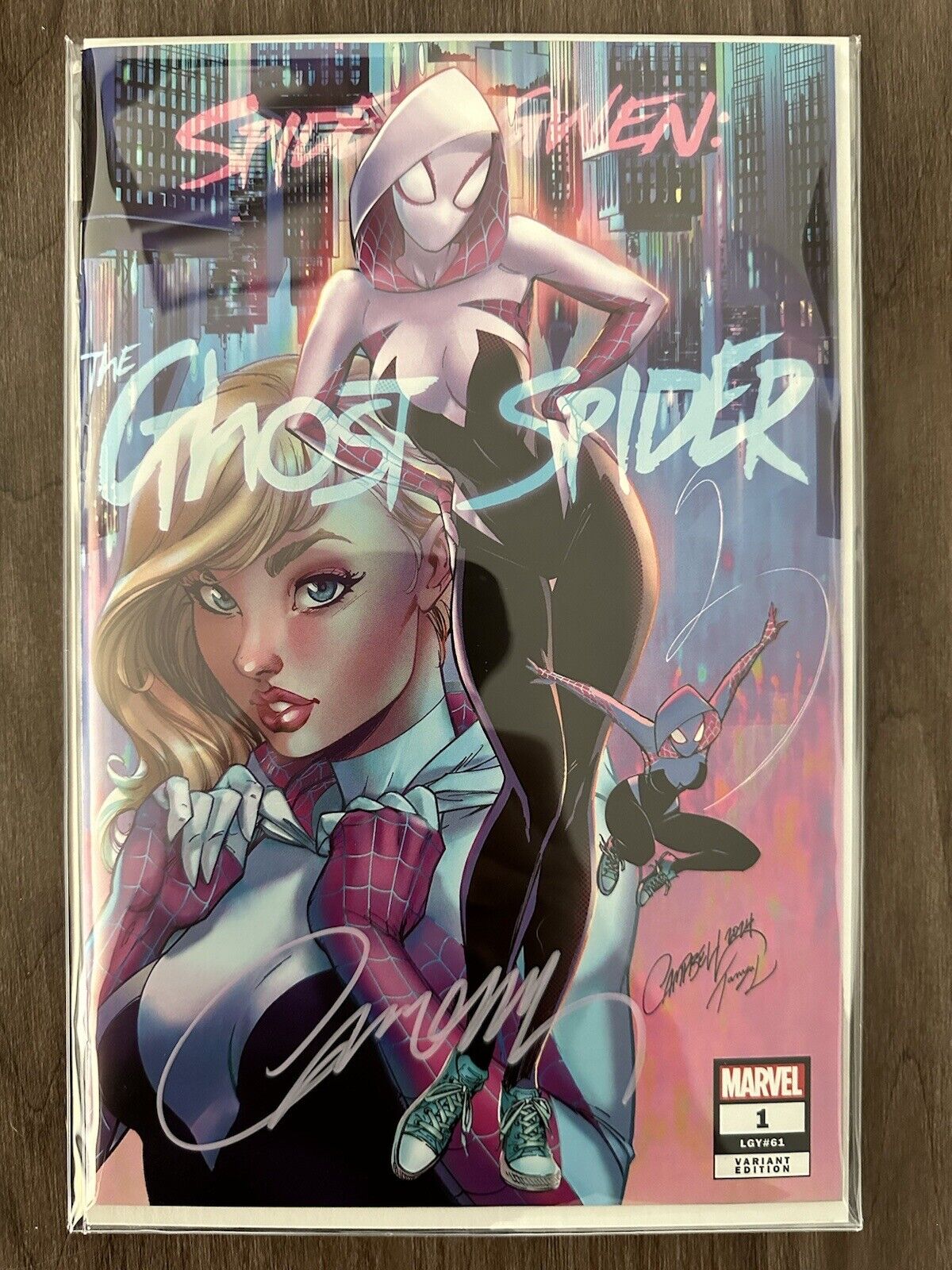 Spider-Gwen: The Ghost-Spider #1 J Scott Campbell JSC Signed Set A & B - IN HAND