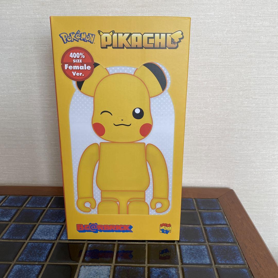 Medicom Toy BE@RBRICK Pikachu Female Ver. 400% Bearbrick Pokemon From Japan