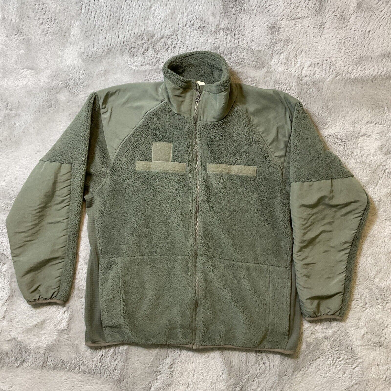 DAMAGED - US Military Army Gen 3 Green Polartec Fleece Jacket Size Medium Reg